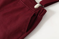 Load image into Gallery viewer, 2 Pieces Set Baby Kid Boys Birthday Party Checked Bow Shirts And Solid Color Jumpsuits Wholesale 220425230
