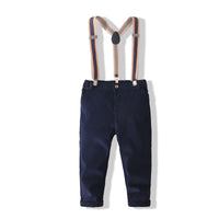 Load image into Gallery viewer, 2 Pieces Set Baby Boys Checked Rompers And Solid Color Jumpsuits Wholesale 220425244
