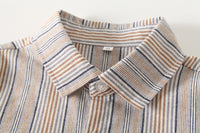 Load image into Gallery viewer, 2 Pieces Set Baby Kid Boys Birthday Party Striped Bow Shirts And Solid Color Jumpsuits Wholesale 220425250
