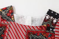 Load image into Gallery viewer, Baby Kid Girls Color-blocking Flower Polka dots Print Dressy Dresses Wholesale 220425258
