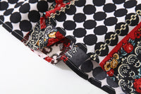 Load image into Gallery viewer, Baby Kid Girls Color-blocking Flower Polka dots Print Dressy Dresses Wholesale 220425258
