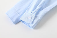 Load image into Gallery viewer, 2 Pieces Set Baby Kid Boys Solid Color Bow Shirts And Checked Jumpsuits Wholesale 220425259
