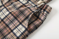 Load image into Gallery viewer, 2 Pieces Set Baby Kid Boys Solid Color Bow Shirts And Checked Jumpsuits Wholesale 220425259
