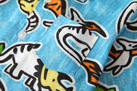 Load image into Gallery viewer, 2 Pieces Set Baby Kid Boys Dressy Dinosaur Cartoon Bow Print Shirts And Solid Color Rompers Wholesale 220425261
