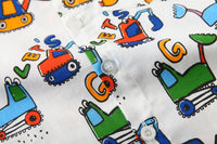 Load image into Gallery viewer, 2 Pieces Set Baby Kid Boys Letters Cartoon Bow Print Shirts And Shorts Wholesale 220425264
