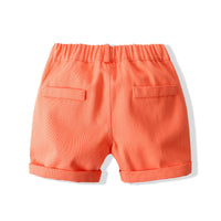 Load image into Gallery viewer, 2 Pieces Set Baby Kid Boys Dinosaur Cartoon Bow Print Shirts And Shorts Wholesale 220425265
