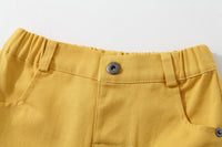 Load image into Gallery viewer, 2 Pieces Set Baby Kid Boys Animals Cartoon Bow Print Shirts And Shorts Wholesale 220425266
