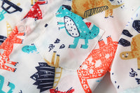 Load image into Gallery viewer, 2 Pieces Set Baby Kid Boys Dinosaur Cartoon Bow Print Shirts And Shorts Wholesale 220425267
