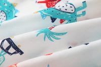 Load image into Gallery viewer, 2 Pieces Set Baby Kid Boys Dinosaur Cartoon Bow Print Shirts And Shorts Wholesale 220425267
