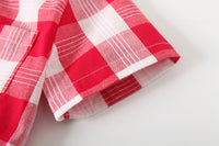 Load image into Gallery viewer, 2 Pieces Set Baby Kid Boys Checked Bow Shirts And Shorts Wholesale 220425268
