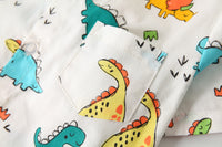 Load image into Gallery viewer, 2 Pieces Set Baby Kid Boys Dinosaur Cartoon Print Shirts And Shorts Wholesale 220425269
