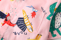 Load image into Gallery viewer, 2 Pieces Set Baby Kid Boys Dinosaur Cartoon Bow Print Shirts And Shorts Wholesale 220425270
