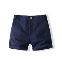 Load image into Gallery viewer, 2 Pieces Set Baby Kid Boys Dinosaur Cartoon Bow Print Shirts And Shorts Wholesale 220425270
