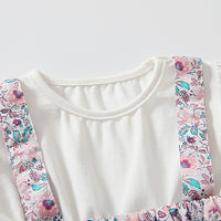 Load image into Gallery viewer, Baby Girls Flower Print Rompers Wholesale 220425271
