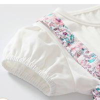 Load image into Gallery viewer, Baby Girls Flower Print Rompers Wholesale 220425271
