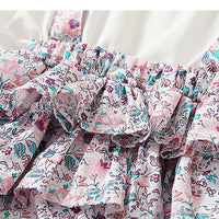Load image into Gallery viewer, Baby Girls Flower Print Rompers Wholesale 220425271
