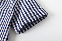 Load image into Gallery viewer, 2 Pieces Set Baby Kid Boys Checked Bow Rompers And Shorts Wholesale 220425276
