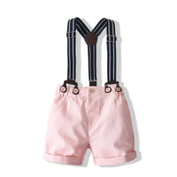 Load image into Gallery viewer, 2 Pieces Set Baby Kid Boys Checked Bow Rompers And Shorts Wholesale 220425276
