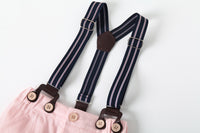 Load image into Gallery viewer, 2 Pieces Set Baby Kid Boys Checked Bow Rompers And Shorts Wholesale 220425276
