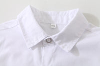 Load image into Gallery viewer, 2 Pieces Set Baby Kid Boys Solid Color Bow Shirts And Shorts Wholesale 220425277
