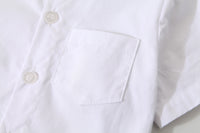 Load image into Gallery viewer, 2 Pieces Set Baby Kid Boys Solid Color Bow Shirts And Shorts Wholesale 220425281
