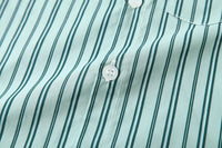 Load image into Gallery viewer, 2 Pieces Set Baby Kid Boys Dressy Striped Bow Shirts And Solid Color Shorts Wholesale 220425284
