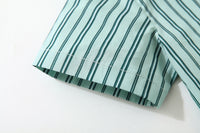 Load image into Gallery viewer, 2 Pieces Set Baby Kid Boys Dressy Striped Bow Shirts And Solid Color Shorts Wholesale 220425284
