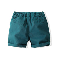 Load image into Gallery viewer, 2 Pieces Set Baby Kid Boys Dressy Striped Bow Shirts And Solid Color Shorts Wholesale 220425284
