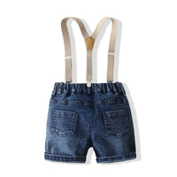 Load image into Gallery viewer, 2 Pieces Set Baby Kid Boys Letters Car Print Shirts And Solid Color Rompers Wholesale 220425290
