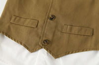 Load image into Gallery viewer, 3 Pieces Set Baby Kid Boys Dressy Bow Shirts And Solid Color Pants Wholesale 220425306
