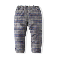 Load image into Gallery viewer, 3 Pieces Set Baby Kid Boys Dressy Solid Color Bow Shirts And Checked Vests Waistcoats And Pants Wholesale 220425312
