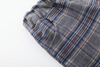 Load image into Gallery viewer, 3 Pieces Set Baby Kid Boys Dressy Solid Color Bow Shirts And Checked Vests Waistcoats And Pants Wholesale 220425312
