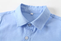 Load image into Gallery viewer, 3 Pieces Set Baby Kid Boys Dressy Solid Color Shirts Checked Vests Waistcoats And Pants Wholesale 220425321
