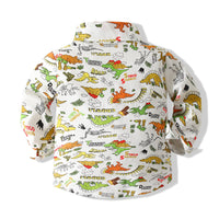 Load image into Gallery viewer, Baby Kid Boys Dinosaur Animals Print Shirts Wholesale 220425366
