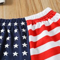 Load image into Gallery viewer, 2 Pieces Set Baby Kid Boys Independence Day Letters Tank Tops Striped And Star Shorts Wholesale 220425368
