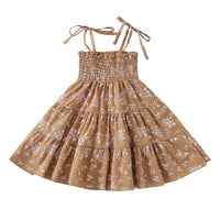 Load image into Gallery viewer, Baby Kid Girls Flower Print Rompers Dresses Wholesale 220425394
