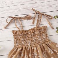 Load image into Gallery viewer, Baby Kid Girls Flower Print Rompers Dresses Wholesale 220425394
