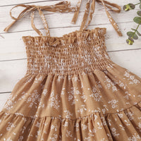 Load image into Gallery viewer, Baby Kid Girls Flower Print Rompers Dresses Wholesale 220425394
