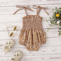 Load image into Gallery viewer, Baby Kid Girls Flower Print Rompers Dresses Wholesale 220425394
