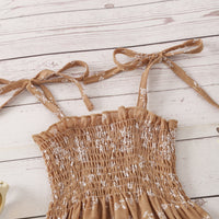 Load image into Gallery viewer, Baby Kid Girls Flower Print Rompers Dresses Wholesale 220425394
