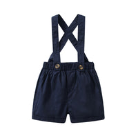 Load image into Gallery viewer, 2 Pieces Set Baby Kid Boys Checked Bow Shirts And Shorts Wholesale 220425404
