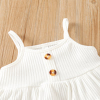 Load image into Gallery viewer, 2 Pieces Set Baby Girls Muslin&amp;Ribbed Print Tank Tops And Pants Wholesale 220425405
