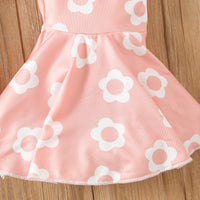 Load image into Gallery viewer, 2 Pieces Set Baby Girls Muslin&amp;Ribbed Print Tank Tops And Pants Wholesale 220425405
