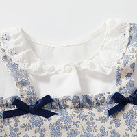 Load image into Gallery viewer, Baby Girls Flower Bow Print Rompers Wholesale 220425409
