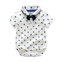 Load image into Gallery viewer, 2 Pieces Set Baby Boys Print T-Shirts And Solid Color Rompers Wholesale 22042541
