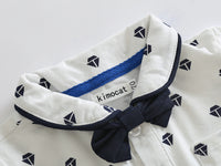 Load image into Gallery viewer, 2 Pieces Set Baby Boys Print T-Shirts And Solid Color Rompers Wholesale 22042541
