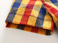 Load image into Gallery viewer, 2 Pieces Set Kid Boys Checked Shirts And Solid Color Rompers Wholesale 22042545
