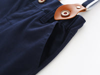 Load image into Gallery viewer, 2 Pieces Set Baby Boys Solid Color Bow Shirts And Shorts Suits Wholesale 22042565
