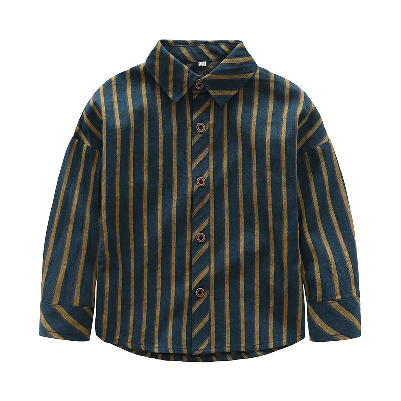 Baby Kid Boys Striped Shirts Wholesale 22042575
