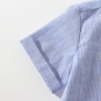 Load image into Gallery viewer, 2 Pieces Set Baby Boys Striped Bow Shirts And Solid Color Rompers Wholesale 22042582
